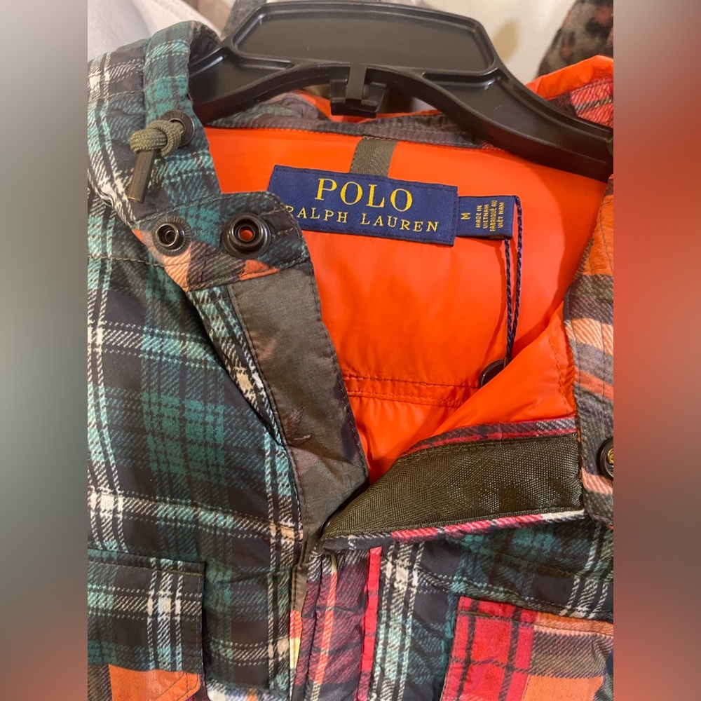 Polo Ralph Lauren patchwork puffer jacket. NWOT